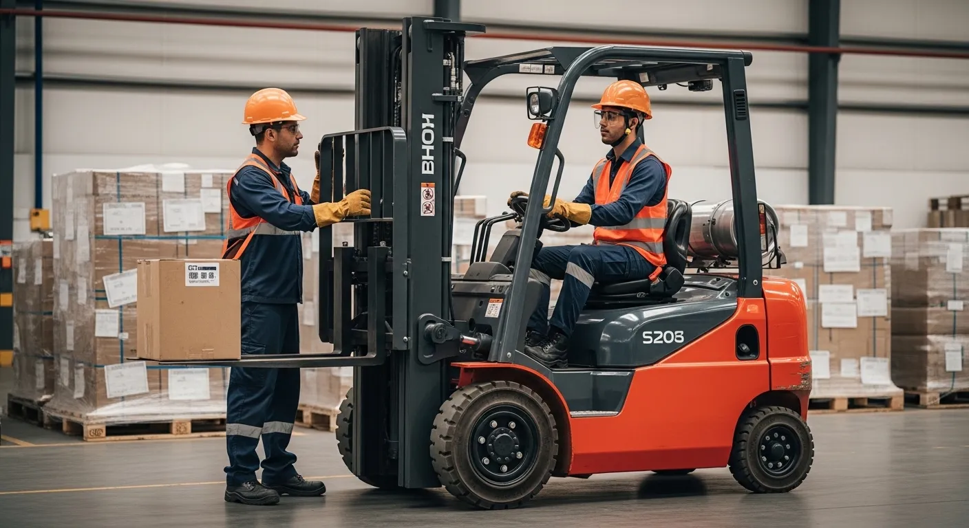 Treinamento logístico para operadores de empilhadeira