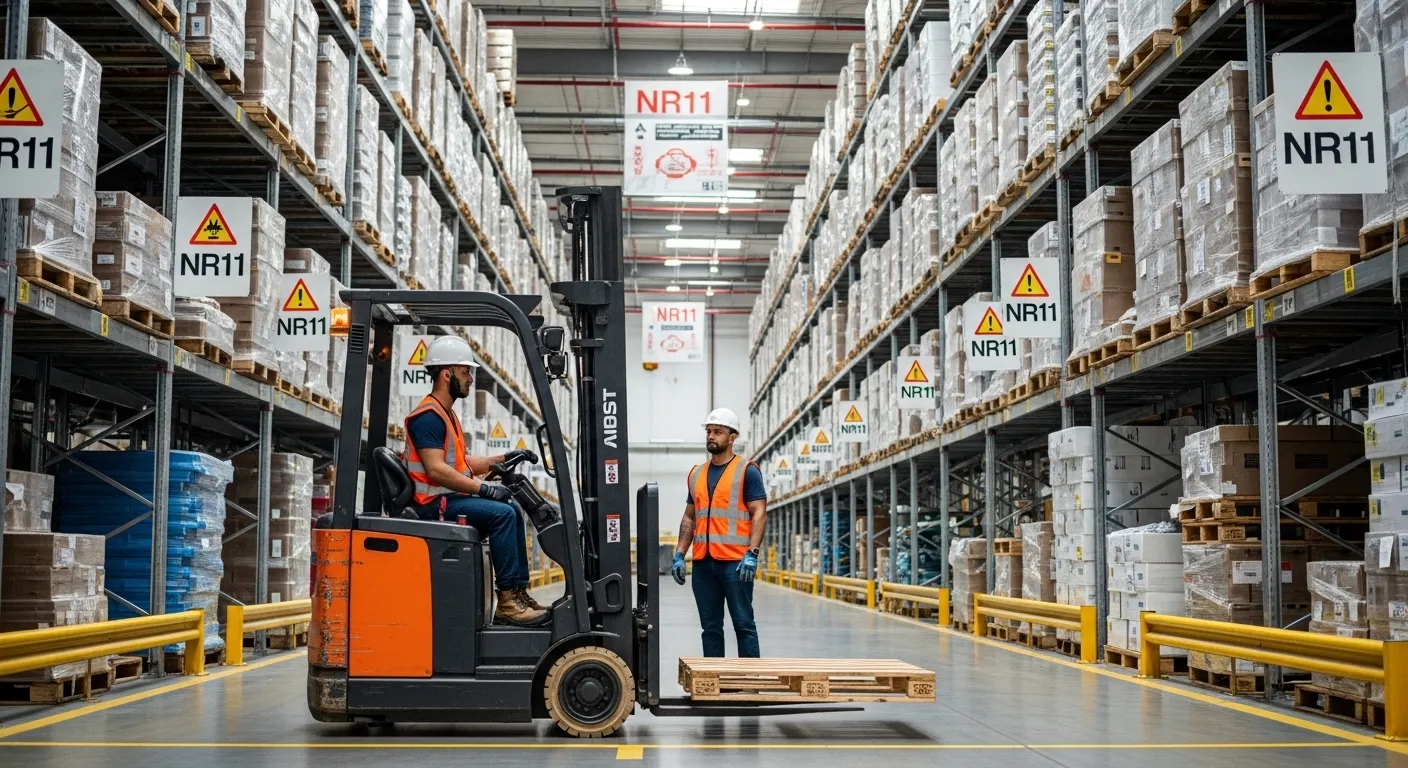 Capacitação prática para operadores de paleteira elétrica