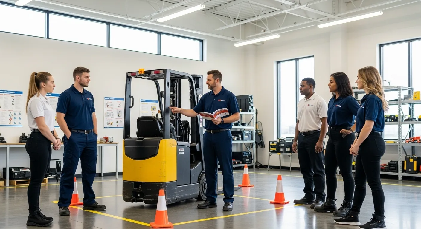 Instrutor de Empilhadeira em Treinamento Normativo